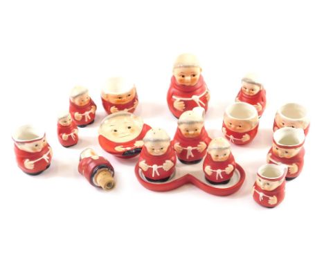 Various Goebel Hummel monk figures, to include 3183 standing monk, 18cm high, cruet set, bottle stopper, etc. (a quantity)