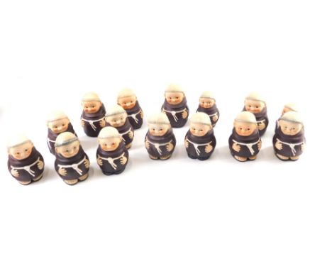 Various Goebel Hummel monk figures, standing monk S135, 10cm high, another similar. (a quantity)