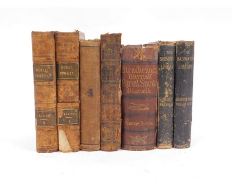 Blaine (Delabere) AN ENCYCLOPEDIA OF RURAL SPORTS 2 vol., contemporary diced calf tooled in gilt, spines worn with loss,1840 