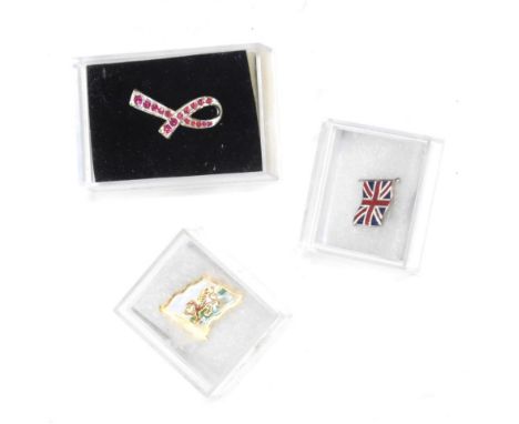 Various enamel and other badges, to include Christmas tree, other Christmas related, Eddie Stobart lorry 3cm wide, etc. (1 ca