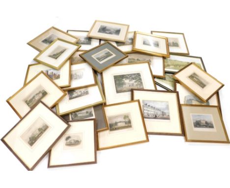 After WHC. The Meynell Hunt, print, 14cm x 34cm and another of the Belvoir, prints, pictures bookplates, etc. (a quantity)