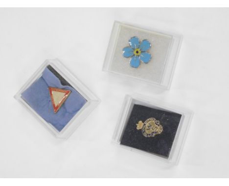 Various enamel and other badges, Marie Curie 3cm high, Mental Health, RSPCA, Childline, etc. (1 case)