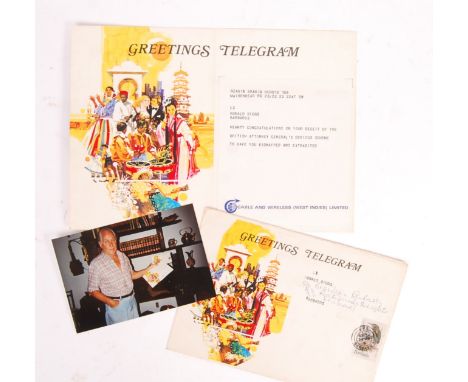 The Great Train Robbery - Ronald ' Ronnie ' Biggs (1929-2013) - original personal telegram sent to Biggs during his time in B