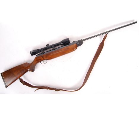 A good vintage German made Weihrauch .177 calibre break barrel air rifle. Model HW35. Fitted with a Sussex Armoury made 4x40 