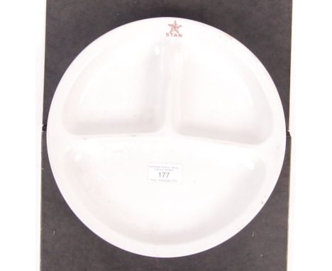 A rare WWII Second World War German ' Beauty Of Labour ' made ceramic plate. Makers marks to base for ' Modell Des Amtes - Sc