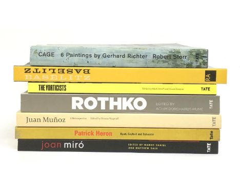 BOOKS, MODERN ART. Miro, Juan Munoz, Patrick Heron, Rothlo, The Vorticists, Baselitz (Royal Academy), with STORR, Robert, 'Ca