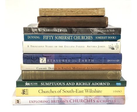 BOOKS, ENGLISH CATHEDRAL/CHURCH ARCHITECTURE. To include RCHM 'Churches of South-East Wiltshire'; MORGAN, Canonic Design in E