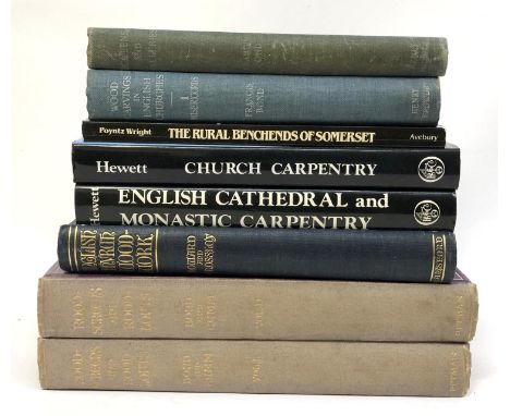 BOOKS, ENGLISH CHURCH WOOD CARVING (mainly). To include F. BLIGH BOND and Dom Bede CAMM, 'Roodscreens and Roodlofts', in 2 vo