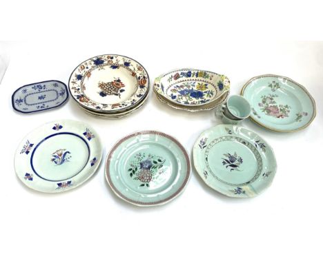 A quantity of Adams Calyx Ware hand painted Mandalay plates; Masons Regency; Spode; Victorian Doulton's Oxford Burslem Aesthe