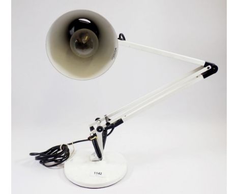 A white metal 90 Anglepoise lamp 