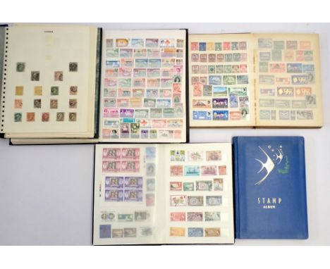 British Empire and Commonwealth boxed stamp accumulation in four stockbooks and album, mostly QV-QEII definitives and commemo