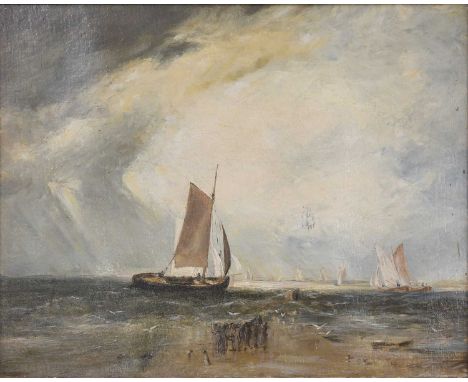 English School (19th century)SeascapeOil on canvas, 40cm by 50cm