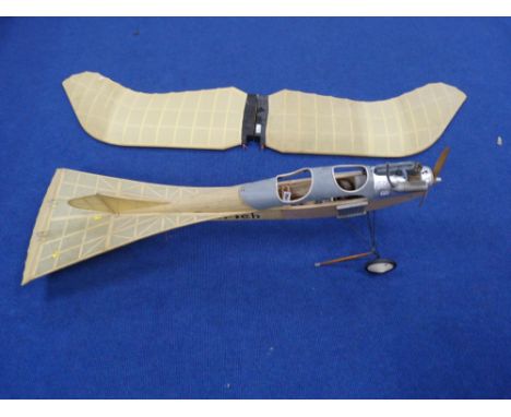 A large scale radio controlled model plane, 'Etrich'. L135cm wingspan 222cm Condition Report. This possibly needs more work t