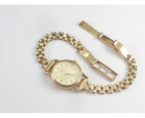 Lady's Rotary 9ct gold watch.