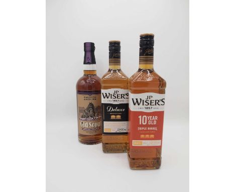 JP Wisers Deluxe Canadian Whiskey (1)JP Wisers 10 YO Triple Barrel Canadian Whiskey (1)Smooth Ambler Old Scout Port Cask Fini