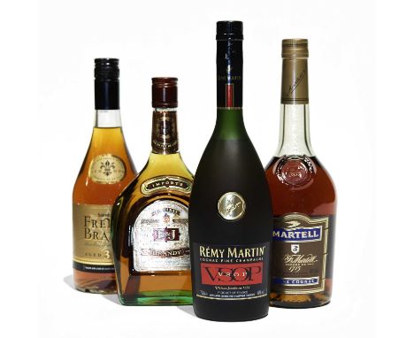 Remy Martin VSOP Cognac (1)Martell VS Cognac (1)E&J American Brandy (1)French Brandy 3YO (1)Lying at LCB Barking