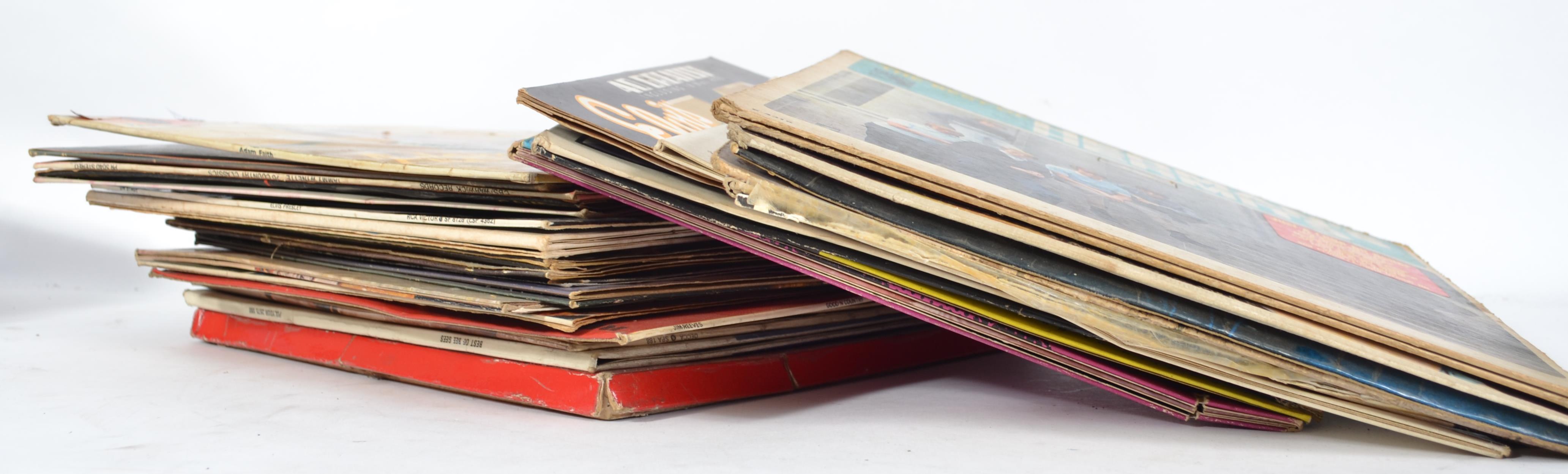 A collection of vintage vinyl long play records by several artists to