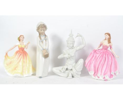 Royal Doulton - Two Royal Doulton bone China figures to include Figure Of The Year Deborah and Just For You together with a c