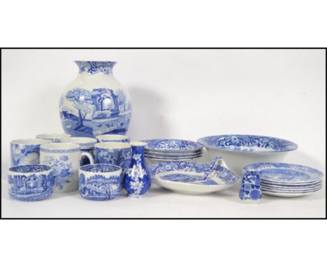 A good collection of blue and white ceramics to include Spode Blue room collection, Spode Italian etc please see images.