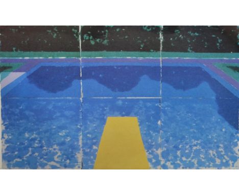 DAVID HOCKNEY; a signed coloured print, 'Paper Pool #7', signed in pencil to lower right and titled lower left, the image 65 