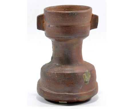 JANET LEACH (1918-1997) for Leach Pottery; a stoneware bottle with lug handles, impressed JL and St Ives mark, collector's re