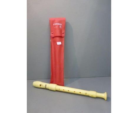 A Hohner of Germany recorder. 