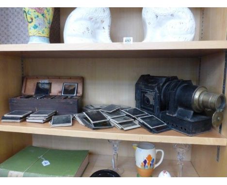 A magic lantern with a good selection of slides. 