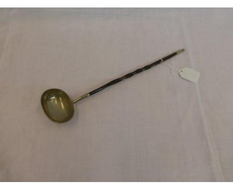 A 19th Century punch ladle with inscription.