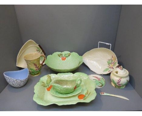 An assortment of Carltonware ceramic tableware and a Hornsea sugar bowl. 