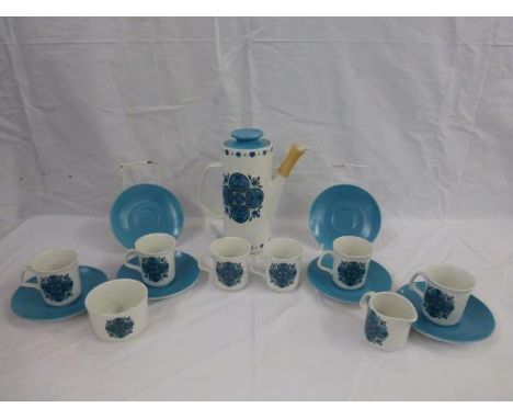 A 1960s J&G. Meakin six setting coffee set. 