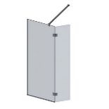 Brand New Boxed Bathstore Wet Room Screen & Pivot Screen 700/350 x 2000mm - Chrome RRP £395 **No...