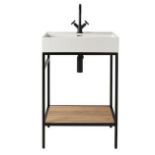 Brand New Boxed Bathstore Noir 600mm Basin and Frame Unit RRP £445 **No Vat**