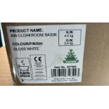 Brand New Boxed Bathstore Falcon 400mm Cloakroom Basin RRP £95 **No Vat**