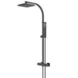 Brand New Boxed Bathstore Aero Exposed Thermostatic Shower System Matt Black RRP £270 **No Vat**