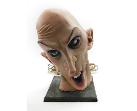 ORIGINAL SPITTING IMAGE RICHARD O'BRIAN HEADAS THIS IS FROM THE ORIGINAL SERIE THE PUPPET HEAD HAS DEGENERATED AND BECAME BEC