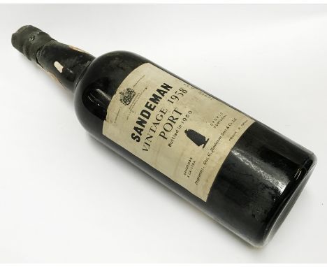 SANDERMAN VINTAGE 1958 BOTTLE OF PORT