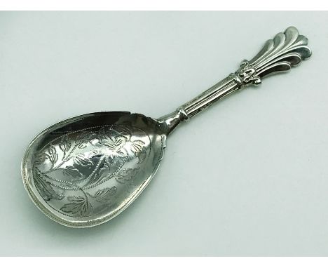 VICTORIAN HALLMARKED SILVER TEA CADDY SPOON