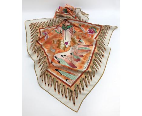 ZANDRA RHODES LIMITED EDITION SILK SCARF