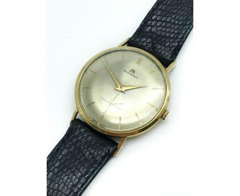18 CARAT GOLD GENTS VINTAGE BUKHARA WRISTWATCH
