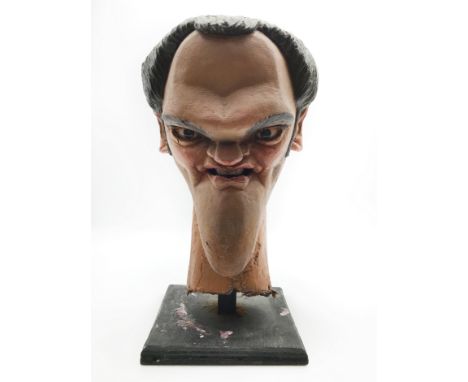 ORIGINAL SPITTING IMAGE QUINTIN TARANTINO HEADAS THIS IS FROM THE ORIGINAL SERIE THE PUPPET HEAD HAS DEGENERATED AND BECAME B
