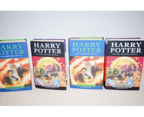 Four Harry Potter first edition books 