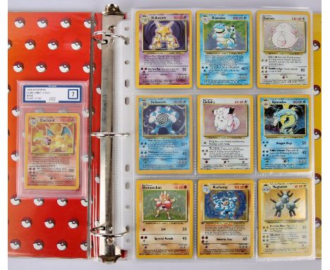 Pokémon TCG - Complete Base Set, Jungle, Fossil & Charizard PG 7 - Unlimited. This lot contains a complete Base Set, Jungle a