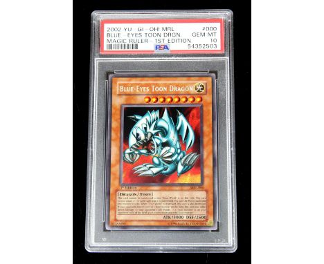 Yu-Gi-Oh! - Blue-Eyes Toon Dragon 1st Ed MRL - PSA 10 Gem Mint. This lot contains an American print Blue-Eyes Toon dragon fro