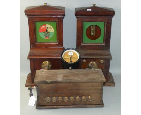 A pair of G.N.R. single line block instruments, ex East Lincolnshire Railway (Louth to Firsby), together with a switching out
