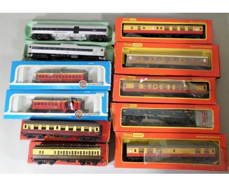 A collection of thirteen Hornby Tri-ang and other model locomotives and accessories, including R.555 Diesel Pullman, R.707 No