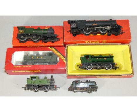 Four boxed Hornby/Tri-ang models, to include a R.350 4-4-0 Class LI loco, R.50 4-6-2 Princess Victoria loco, R.515 G.W.R. 0-6