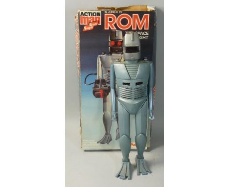 A boxed Action Man Space Ranger 'ROM' The Space Knight, with five electronic programmes, by Palictoy, including accessories a