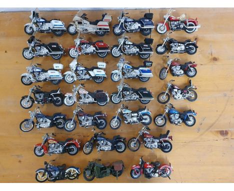 Twenty six Brooks and Bentley model motorcycles from the Harley Davidson collection (26) 