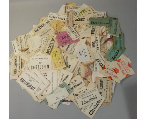 An extensive collection of approximately two thousand assorted luggage labels, to include G.W.R.; Bristol (Temple Meads), Her