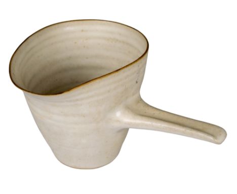Lucie Rie, DBE (1902-1995) A handled vessel  Property of Pierre Rouve  Dimensions: 5 in. (H) x 8 in. (W) 